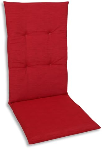 GO-DE Luxus Hochlehner Auflage 15809-01, rot Uni, Made in Germany