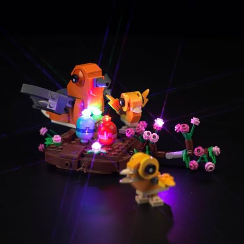 Set di luci a LED compatibile con Lego 40639 Bird's Nest, set di illuminazione decorativa per Lego Creator nido per uccelli