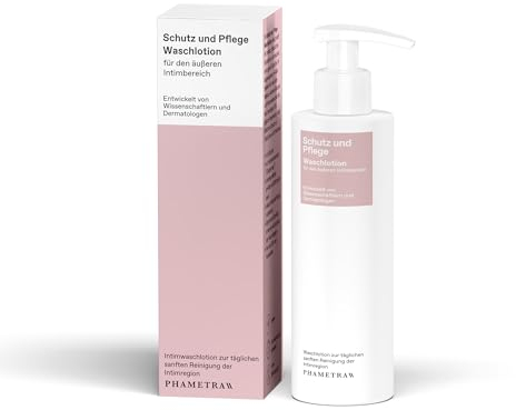 Phametra Schutz und Pflege Waschlotion für den äußeren Intimbereich | 200 ml Pumpflasche | Medizinische Intimpflege | dermatologisch bestätigt | tägliche Reinigung | vegan