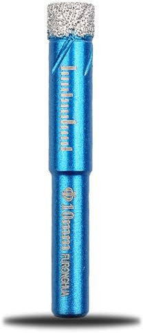 1 Pcs Punte Diamantate,Punta per Secco Trapano Diamantata,Punte per Carotaggio Diamantate,Corona di Perforazione a Secco Ideale,per Trapano,Gres,Piastrelle,Vetro,Ceramica,Pietra,Porcellana(10mm)