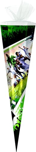Schultüte / Zuckertüte / 50cm / eckig / Fußball