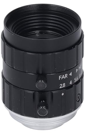 FTVOGUE Obiettivo con Attacco C 25 Mm Obiettivo Grandangolare con Messa a Fuoco Manuale Grandangolare in Lega di Alluminio 12 MP Ad Alta Risoluzione per Fotografie Professionali -20 ° F a + 140 ° F