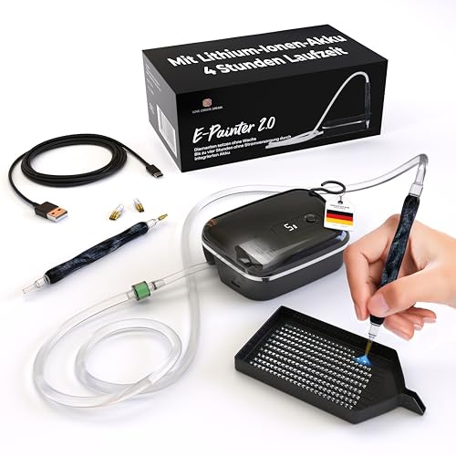 Picmondoo E-Painter 2.0 - Black Edition - Diamond Painting Stift, 5 Stufen