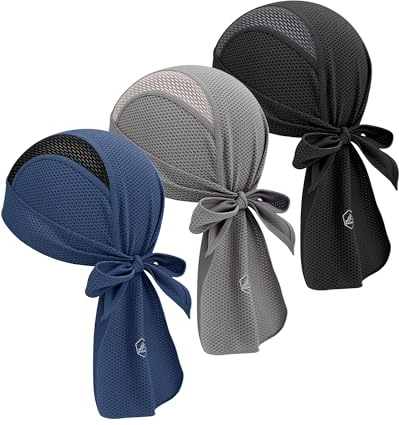 GXCROR Gorro Bajo Casco de Ciclismo, Bandana Deportiva Transpirable Hombre Mujer, para Moto y Running