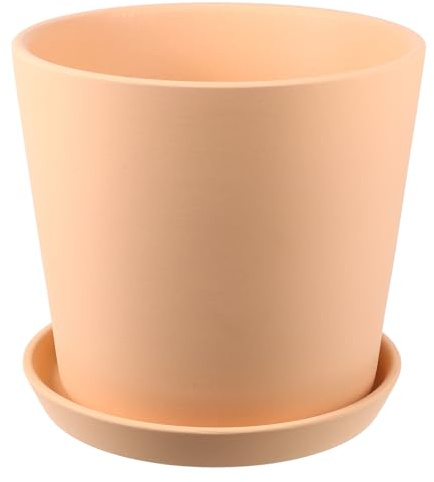 GALPADA Maceta de Cerámica para Bonsái, Maceta Pequeña Bandeja, Color Naranja, para Plantas, Diseño Creativo, Fácil de Transportar, Ayuda al Crecimiento Plantas, Decoración de Escritorio