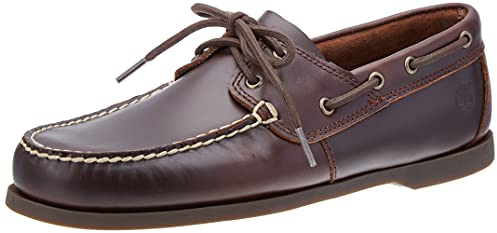 Timberland Cedar bay (Wide Fit), Scarpe da Barca, Uomo, Marrone (Dark Brown Pull Up), 43 EU