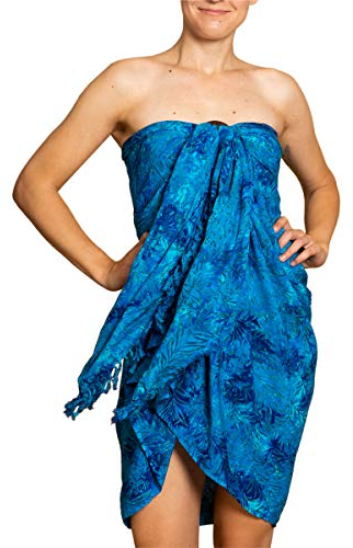 PANASIAM Sarong B020 Palm blue, L