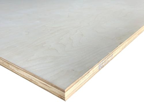 Falken Design Birch Plywood Project Panel Grade B3(D/E) 24 in. x 72 in. x 7/8 in. Thick