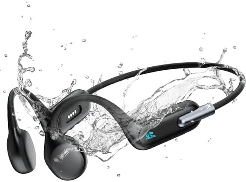 HIFI WALKER Auriculares Deportivos Bluetooth con diseño de oído Abierto, batería de 15 Horas, protección contra el Agua IPX5, conexión de Dispositivo Dual para Deportes al Aire Libre