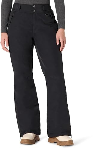 Amazon Essentials Pantalon de Ski Thermique et Résistant à l’Eau, Taille Mi-Haute Femme, Noir, M