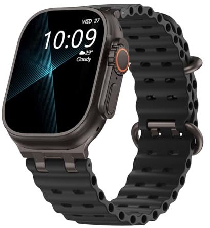 TiMOVO Ocean klockarmband kompatibel med Apple Watch Ultra 3/2/1 49 mm, ventilerande sportband med förbättrad metallkontakt för män och kvinnor