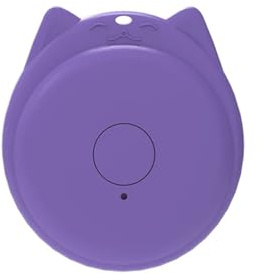 Mini Mode Smart Hund Katt Husdjur Bluetooth 5.0 GPS Tracker Anti Lost Alarm Tag Trådlös Barnväska Plånbok Key Finder Locator(Purple-C)