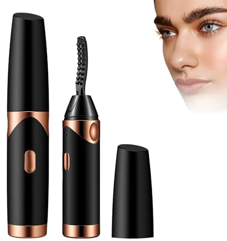 HASAIKA® Rizador de Pestañas Termico, Heated Eyelash Curler, Calentamiento rápido, rizos duraderos