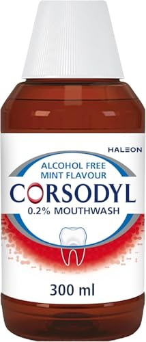 Corsodyl Mouthwash Gum Disease Treatment for Adults, Chlorhexidine Mouthwash for Gingivitis Treatment, Alcohol Free, Mint 300ml