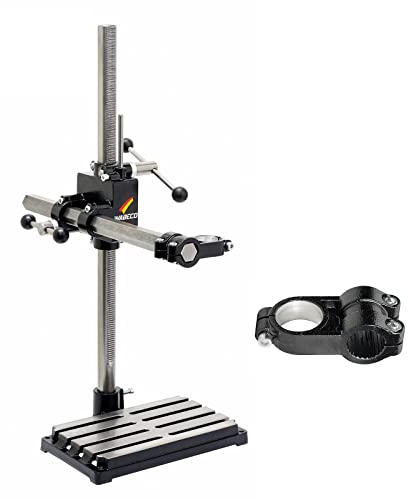 WABECO Bohrständer Fräsständer BF1243 mit 2tem Maschinenträger, 2 Zustellachsen vertikal/horizontal Säule 750 Ausleger 500 mm Made in Germany