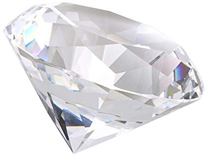 BSTKEY Kristall-Briefbeschwerer mit Diamanten, 80 mm – Glasornament für Fotografie, Hochzeitsfeier, Funkelnde Dekorationen