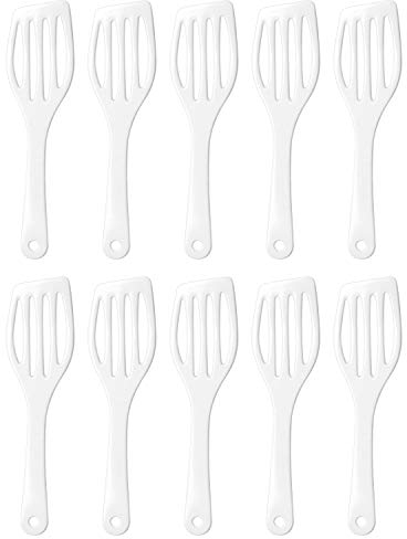 WACA 023-1710 Pfannenwender mit Aufhängeloch, 26 cm, Kunststoff, weiß (10er Pack)