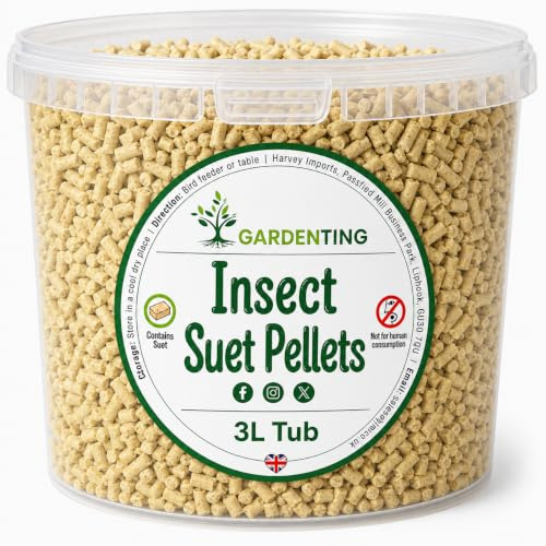 Garden Ting Premium Insect Suet Pellets, 3 Litre