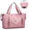 lmytdo Weekend Bag for Women - Overnight & Carry On Holdall Travel Bag - Waterproof Weekender Tote Expandable for Vacation, Sports & Shopping (36L Pink)