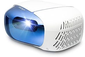 NOMVDIC L500 Triple Laser 1080P Mini Projector, Portable Projector with WiFi and Bluetooth, 180 Big Screen, Built-in Speaker, 500 Lumens, MEMC, H/V Keystone, Auto Focus