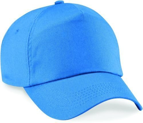 Listers Schoolwear Kids Plain Baseball Cap Girls Boys Childrens Hat School P.E. Summer Sun Hat 50 UPF Adjustable - Black - White - Red - Blue - Yellow