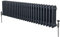 Traditional 3 Column Radiator 300mm x 1192mm Modern Central Heating Heater Matt Anthracite Grey Carbon Steel Horizontal Wall Mounted Kitchen Living Room Bathroom Cleaning Brush Fixing Kit & Brackets