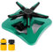 Decdeal 1 Pack 360° Rotatable Automatic Water Sprinkler 5 Arm Spary Direction Adjustable Outdoor Cooling System Irrigation System for Yard Lawn Garden with Hose Connector
