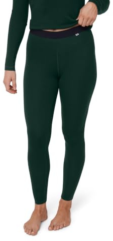 DANISH ENDURANCE Pantaloni Termici Donna Lana Merino, Leggings Invernali | Leggings termici in Lana Merino, cuciture piatte, traspiranti e che riducono gli odori, per sci, escursioni e casa