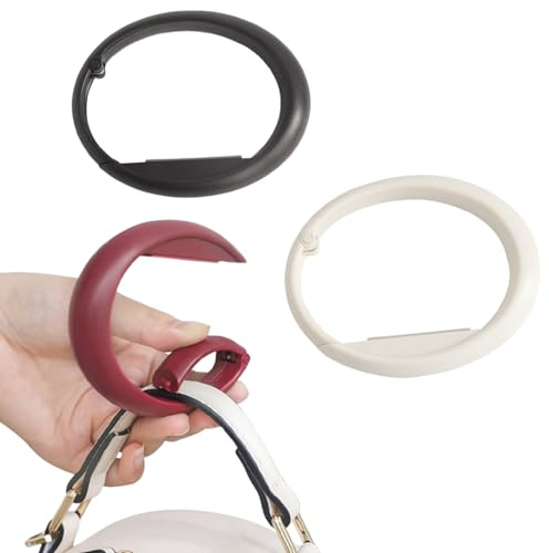 Hachera 3 stycken bord handväskehållare krokar, krokar för väska vid bord, plånbok för upphängning, vikbar handväska krok för bord, för handväska, bord skrivbord, kontor, restaurang