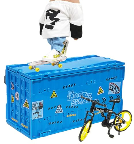 Genérico Kit Skate Park – ABS | Accesorios Rampa Finger Skateboards | Rampa Skate Park Mini Skates | Rampas Fingerboard para, Adolescente, Principiantes Y Apasionados Jugar Y Entrenar