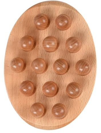 MINAOLULUS Outil de Massage en Bois Masseur Anti- pour Usage Domestique, Brosse Corporelle à Main pour Décongestionner Méridiens, Confort et Relaxation