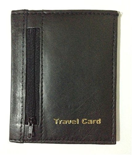 Genuine Hand Made Soft Leather Bus Pass Oyster ID Credit Card Travel Wallet Thin