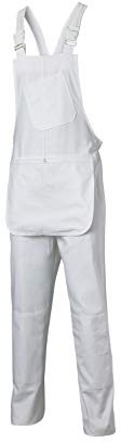 Dickies Mens Workwear Painters Bib & Brace White WD650W