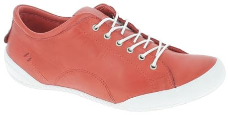 Andrea Conti Damen Sneaker Halbschuh Schnürschuh Leder 0340559, Größe:40 EU, Farbe:Rot
