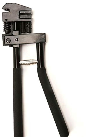 Trintion Kombinierte Absetzzange Ø5 mm 290 mm Lochzange Falzzange Blechlocher Karosseriezange zum Lochen und Falzenfür Karosseriebereich Absetz Zange Auto Reparatur (Schwarz)