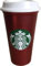 STARBUCKS 2023 Holliday Metalic Red Reusable Travel Cup - (Grande 16 Oz), ST0001