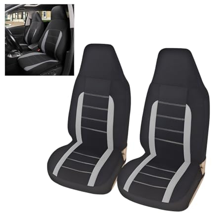 Adunsiaoto 2 Pieces Extended Waterproof Car Front Seat Covers, Universal Size Seat Cover Protectors Set for Auto Truck, All Inclusive Universal Anti-Slip Breathable Car Seats Cover Front Seats