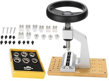 BUBEFSKD Pressa Per Riparazione Orologi In Lega Alluminio Con Set Accessori Completo Set Apri Cassa Precisione Per Apri Cassa Posteriore