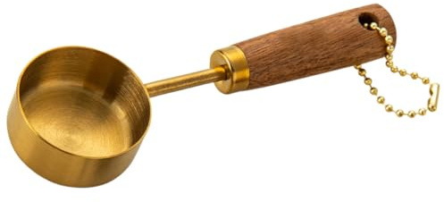 HOMSFOU Cuillères Mesurettes en Bois pour Sucre et Café, Cuillère Pratique Cuisine et Préparation de Boissons