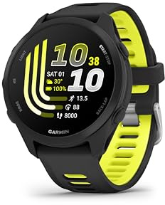 Garmin Forerunner® 170 Music, 43mm, Black/Amp Yellow