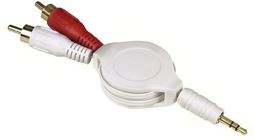 Hama Roll-Up-adapterkabel kontakt, 3,5 mm - 2 tum, max. 1,35 m