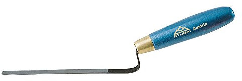 Stubai 432024 Truelle à joints avec col plat/manche, Argent/bleu, 15 mm