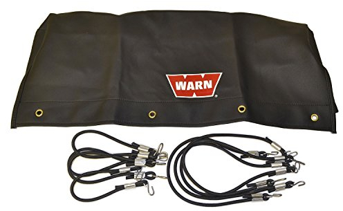 WARN 18250 Weiche Windenabdeckung mit Bungee-Schnurverschlüssen für 9.5ti und XD9000i Winden, schwarz