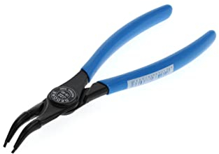 GEDORE Alicates para circlips para anillos de seguridad interiores, Acodados en 45°, Ø ejes: 19-60 mm, Ø puntas: 1,8 mm, Acero, 8000 J 22