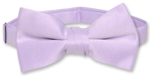 Vesuvio Napoli BOY'S BOWTIE Solid LAVENDER PURPLE Color Youth Bow Tie