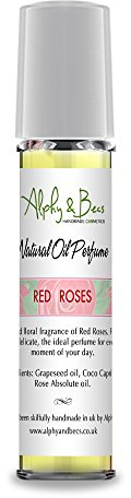 Alcohol Free Natural - Perfume Oil for Women - Red Roses - 10m Roll On Bottle