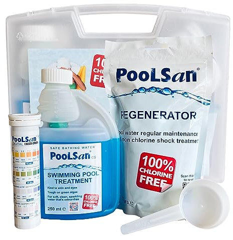 PoolSan Medium Non-Chlorine Chemical Maintenance kit for Above-ground Swimming Pools up to 12ft