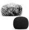 ChromLives Microphone Windscreen, Furry Windscreen Muff Wind Cover + Foam Microphone Windscreen Cover Compatible with Zoom H1 H1n Apogee Mic and More, Furry & Foam 2Pack