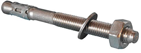 Acero Inox. Brida Guarniciones Tapas Conector Elementos Decorativos Arcos Material de Montaje Barandilla Pasamano - Anclaje Carga Pesada V2a 10 X 90mm, Kleber/Schrauben