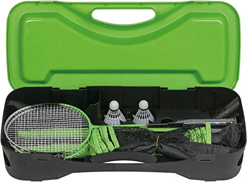 Wdk Partner Set de Badminton Portable 3m pour Enfants, Adolescents, Sportifs - Vert - Plastique - Unisexes-Enfants